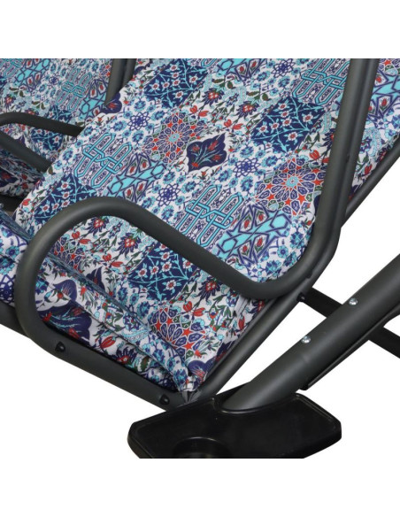 Huśtawka ogrodowo balkonowa sonic 2 osobowa mozaika