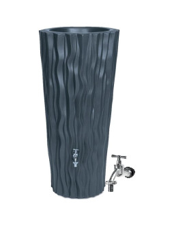 Zbiornik pojemnik na wodę deszczówkę alana flower 160l antracyt