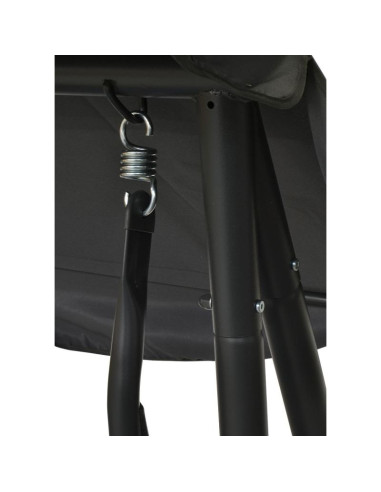 Huśtawka ogrodowo balkonowa kasia 3 osobowa szara