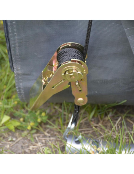 Pawilon garaż ogrodowy 3.50x3.50x2,60m szary saska garden