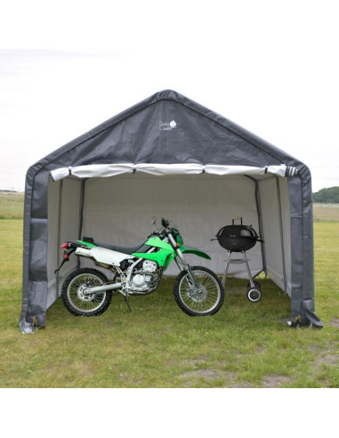 Pawilon garaż ogrodowy 3.50x3.50x2,60m szary saska garden