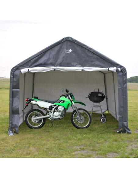 Pawilon garaż ogrodowy 3.50x3.50x2,60m szary saska garden