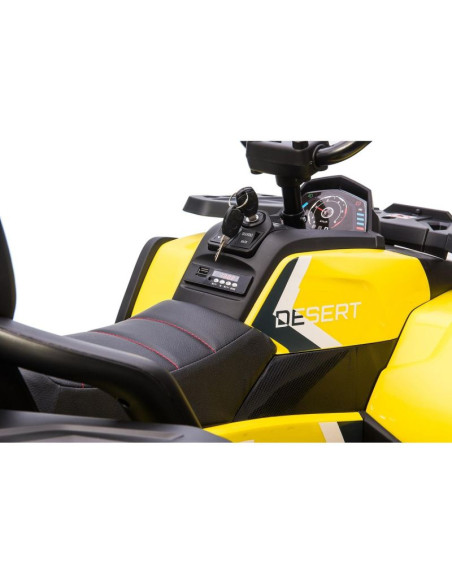 Quad auto na akumulator traper żółty 1033013