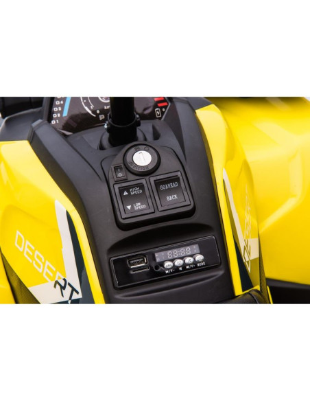 Quad auto na akumulator traper żółty 1033013