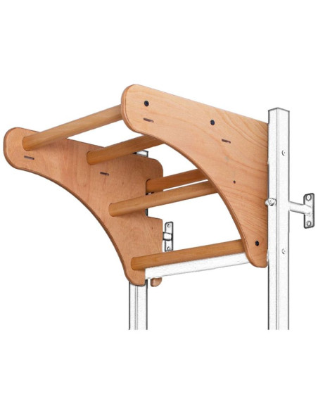 Drewniany drążek do podciągania w kolorze dębu benchk pb076