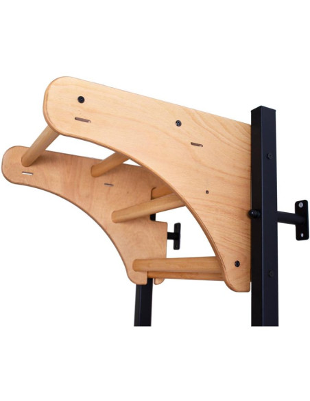 Drewniany drążek do podciągania w kolorze dębu benchk pb076