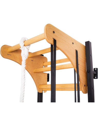 Drewniany drążek do podciągania w kolorze dębu benchk pb076