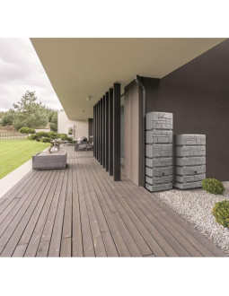 Zbiornik pojemnik na wodę deszczówkę tower stone 500l smooth gray