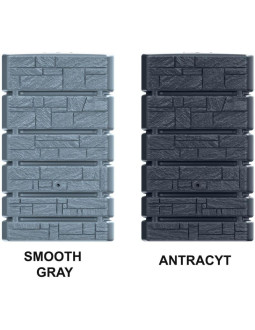 Zbiornik pojemnik na wodę deszczówkę tower stone 500l smooth gray 2
