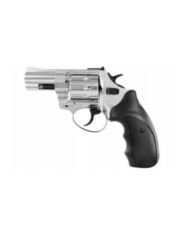 Rewolwer hukowy alarmowo sygnałowy zoraki r1-k6l bas lufa 2,5" kal. .22 long blank chrom błysk (r1256mnp-bas)