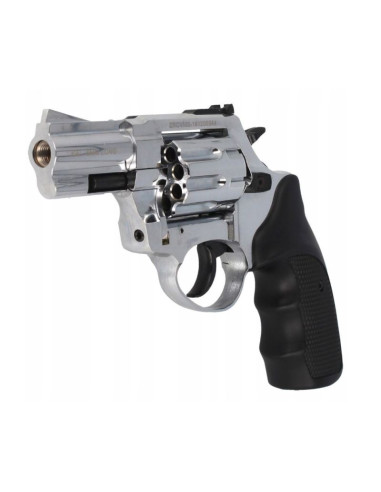 Rewolwer hukowy alarmowo sygnałowy zoraki r1-k6l bas lufa 2,5" kal. .22 long blank chrom błysk (r1256mnp-bas)
