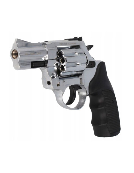 Rewolwer hukowy alarmowo sygnałowy zoraki r1-k6l bas lufa 2,5" kal. .22 long blank chrom błysk (r1256mnp-bas)