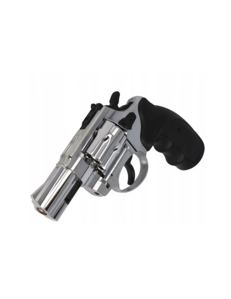 Rewolwer hukowy alarmowo sygnałowy zoraki r1-k6l bas lufa 2,5" kal. .22 long blank chrom błysk (r1256mnp-bas)