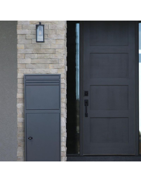 Skrzynka na przesyłki kurierskie listy 2w1 stojąca 38x41x102cm 1068749