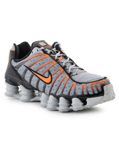 Nike nike shox tl av3595-011 lt smoke grey/bright mandarin
