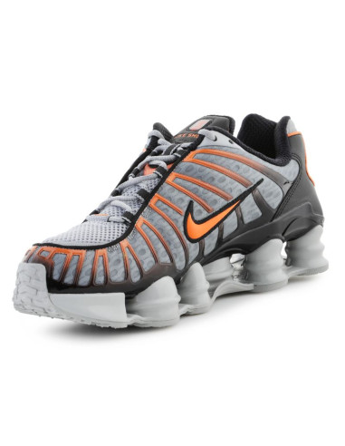 Nike nike shox tl av3595-011 lt smoke grey/bright mandarin
