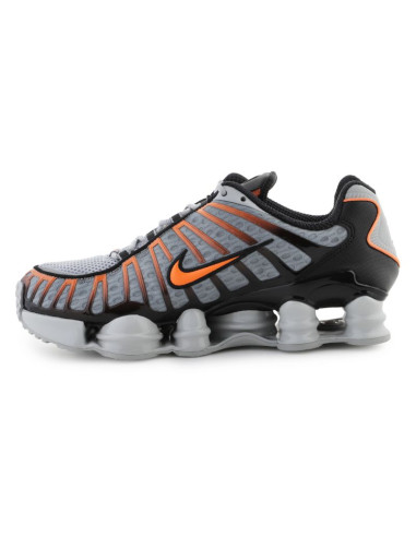 Nike nike shox tl av3595-011 lt smoke grey/bright mandarin