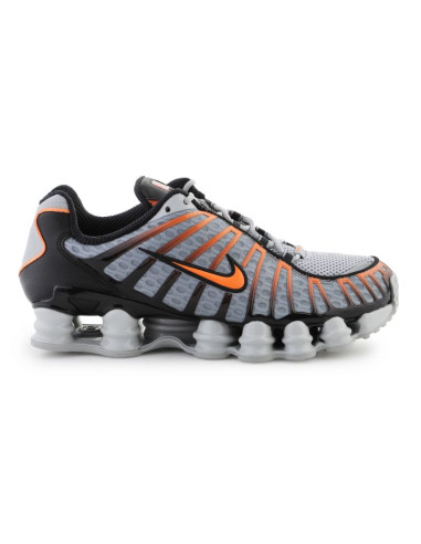Nike nike shox tl av3595-011 lt smoke grey/bright mandarin