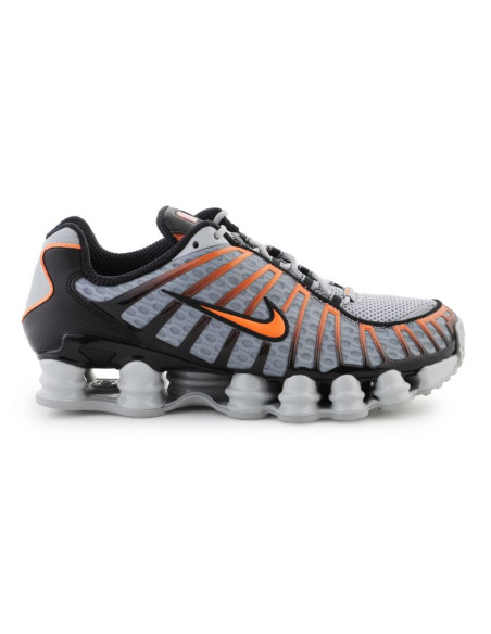 Nike nike shox tl av3595-011 lt smoke grey/bright mandarin