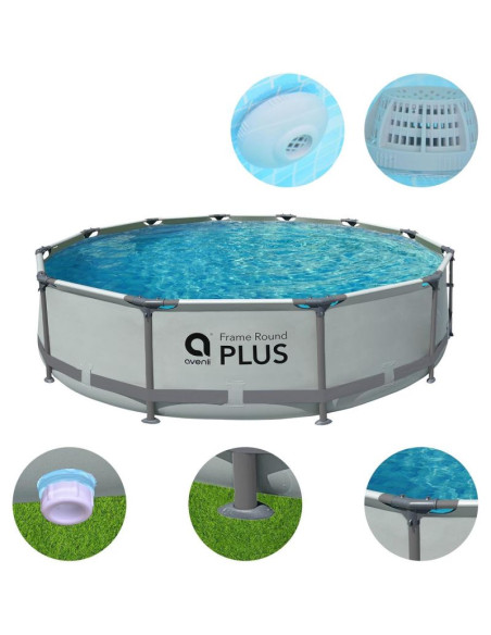 Basen stelażowy owalny 366x76cm ultra strong 12016v63