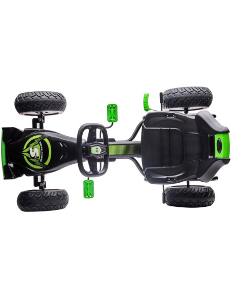 Gokart auto na pedały enero 18 czarno zielony