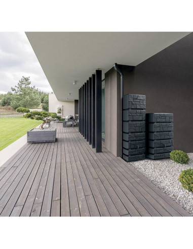 Zbiornik pojemnik na wodę deszczówkę tower stone 350l smooth gray