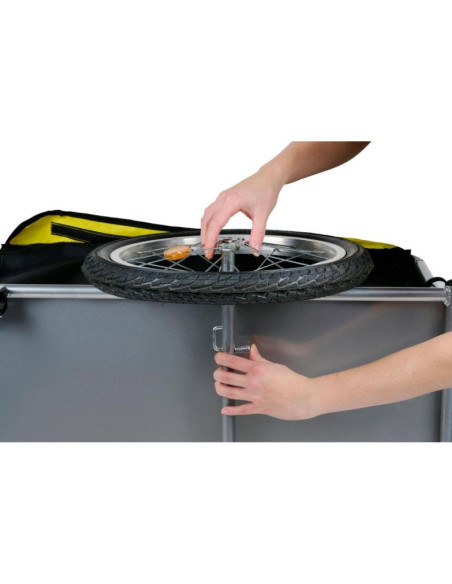 Przyczepka rowerowa 70x65x30cm do 40kg dunlop