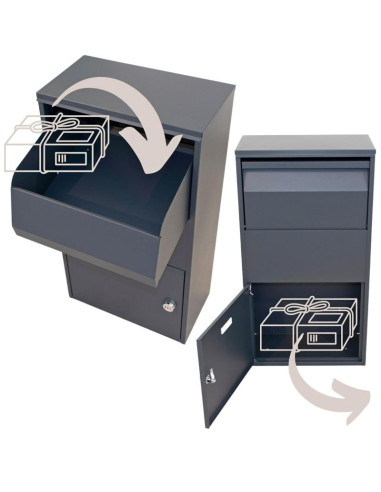 Skrzynka na przesyłki kurierskie stojąca 23x41x75cm 1068732