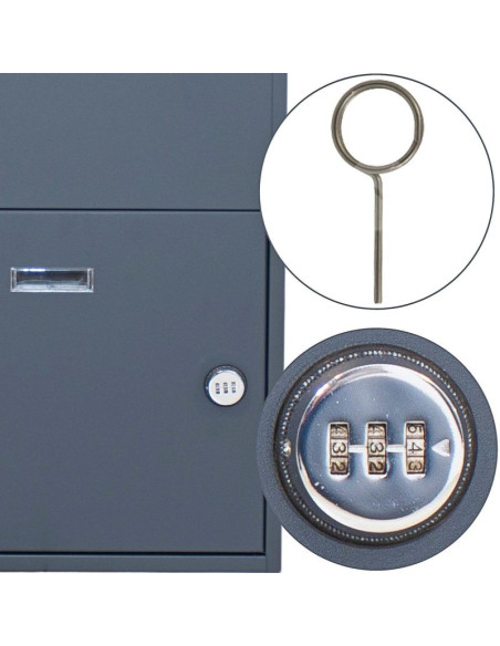 Skrzynka na przesyłki kurierskie stojąca 23x41x75cm 1068732