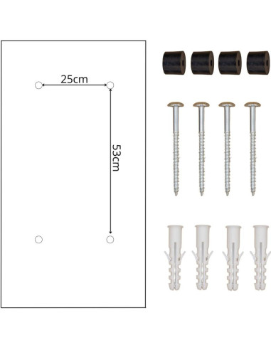 Skrzynka na przesyłki kurierskie stojąca 23x41x75cm 1068732