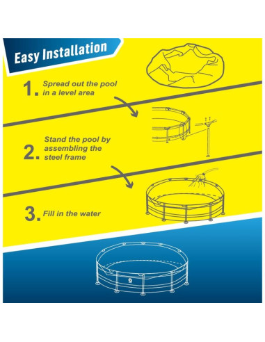 Basen stelażowy owalny 305x76cm ultra strong 12015v63