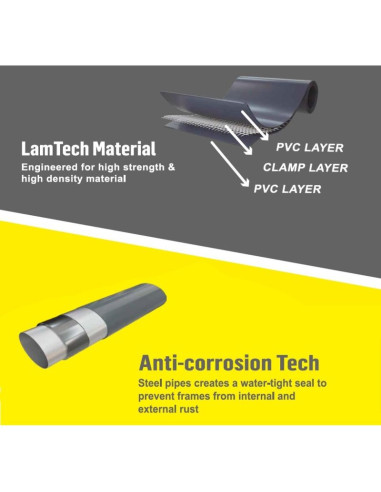 Basen stelażowy owalny 305x76cm ultra strong 12015v63