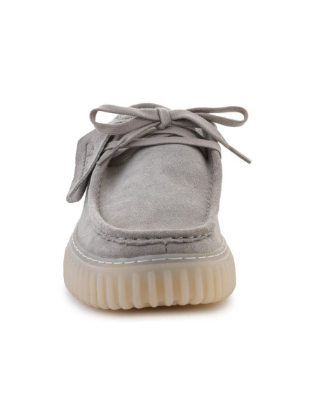 Clarks torhill lo 26182810 light grey suede