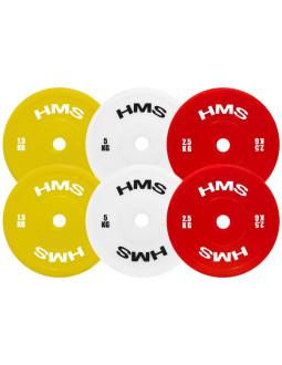 Tpp01 (2 x 1.5 kg)  yellow talerz olimpijski techniczny pe 2 x 1.5 kg hms