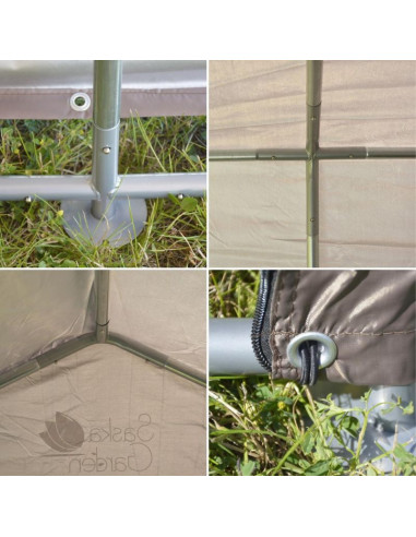 Pawilon garaż ogrodowy 1.57x2.19x1.7m szary saska garden