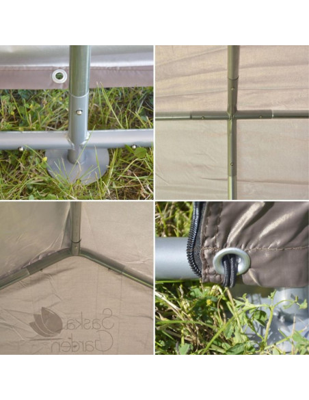 Pawilon garaż ogrodowy 1.57x2.19x1.7m szary saska garden