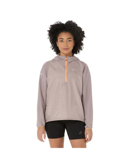 Asics fujitrail packable windbreaker 2012d313-020 szare l