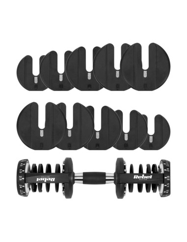 Hantel żeliwny regulowany automat 24 kg rebel active