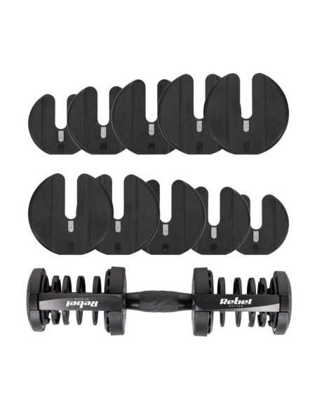 Hantel żeliwny regulowany automat 24 kg rebel active
