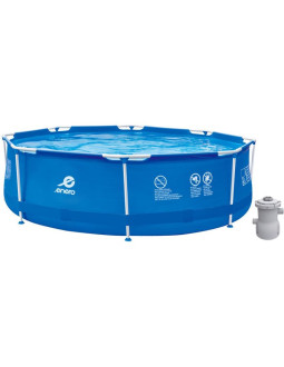Basen stelażowy owalny z pompą filtrującą 360x76cm enero 2