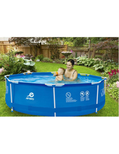 Basen stelażowy owalny z pompą filtrującą 360x76cm enero