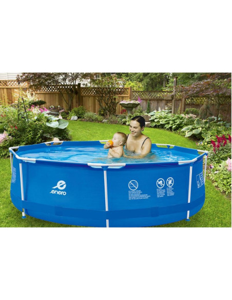 Basen stelażowy owalny z pompą filtrującą 360x76cm enero