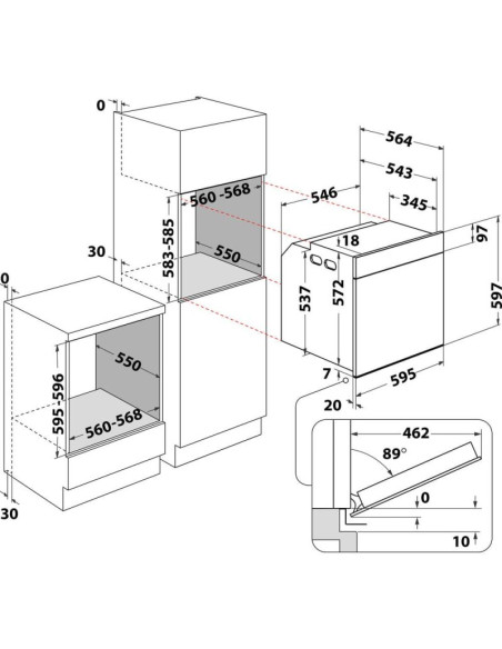 Piekarnik do zabudowy woi6a8ht1sba whirpool