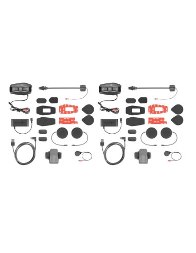 Interkom motocyklowy interphone u-com 16, komplet na 2 kaski