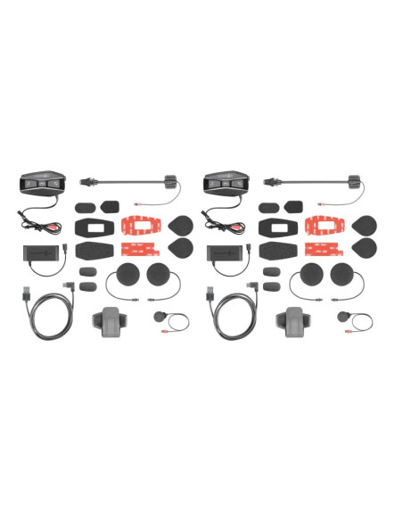 Interkom motocyklowy interphone u-com 16, komplet na 2 kaski