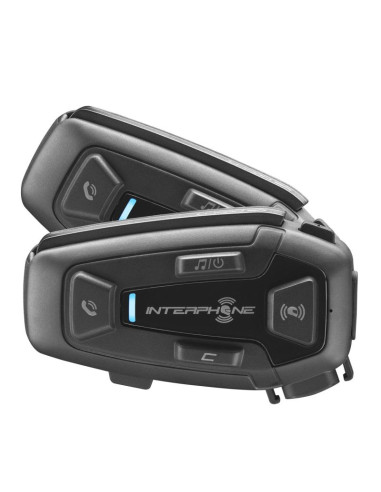Interkom motocyklowy interphone u-com 8r, komplet na 2 kaski