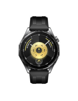 Zegarek huawei watch gt 6 46mm inteligentny z gps i amoled, wodoodporny, czarny