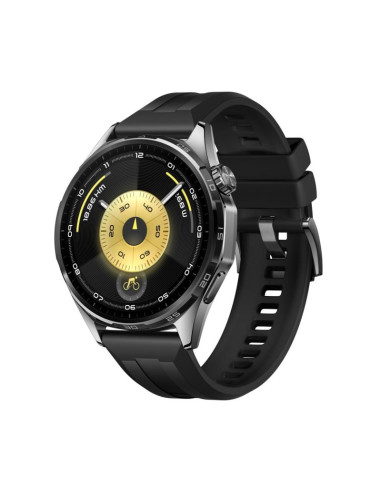 Zegarek huawei watch gt 6 46mm inteligentny z gps i amoled, wodoodporny, czarny