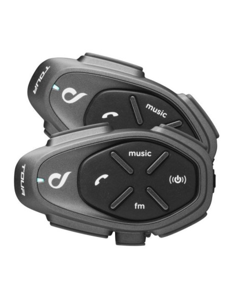 Interkom motocyklowy interphone tour hd, komplet na 2 kaski