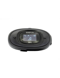 Interkom motocyklowy sena 5r-01d 5r bluetooth 5.1 700m z wyświetlaczem lcd i uniwersalnym zestawem mikrofonów na 2 kaski